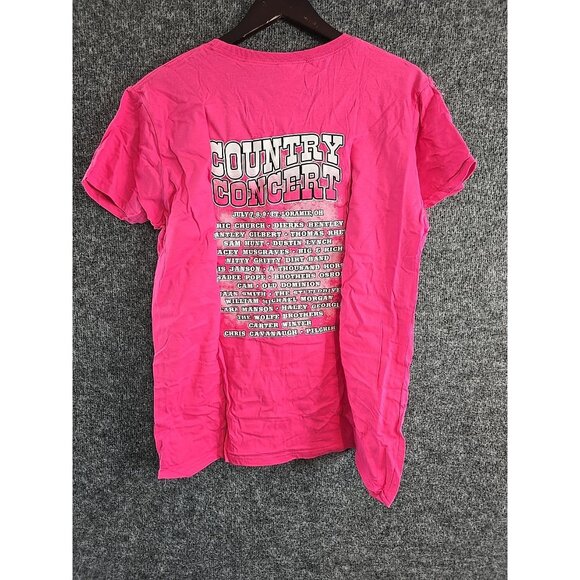 2016 Country Music Concert Tshirt  XL July Ft Laramie OH Pink - Picture 5 of 7